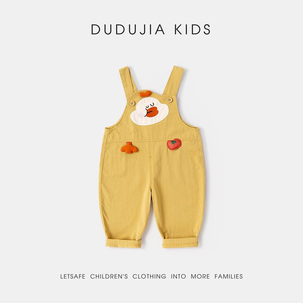 Dudu Family 100% Cotton Kids Spring Overalls: New Baby Jumpsuit for Boys