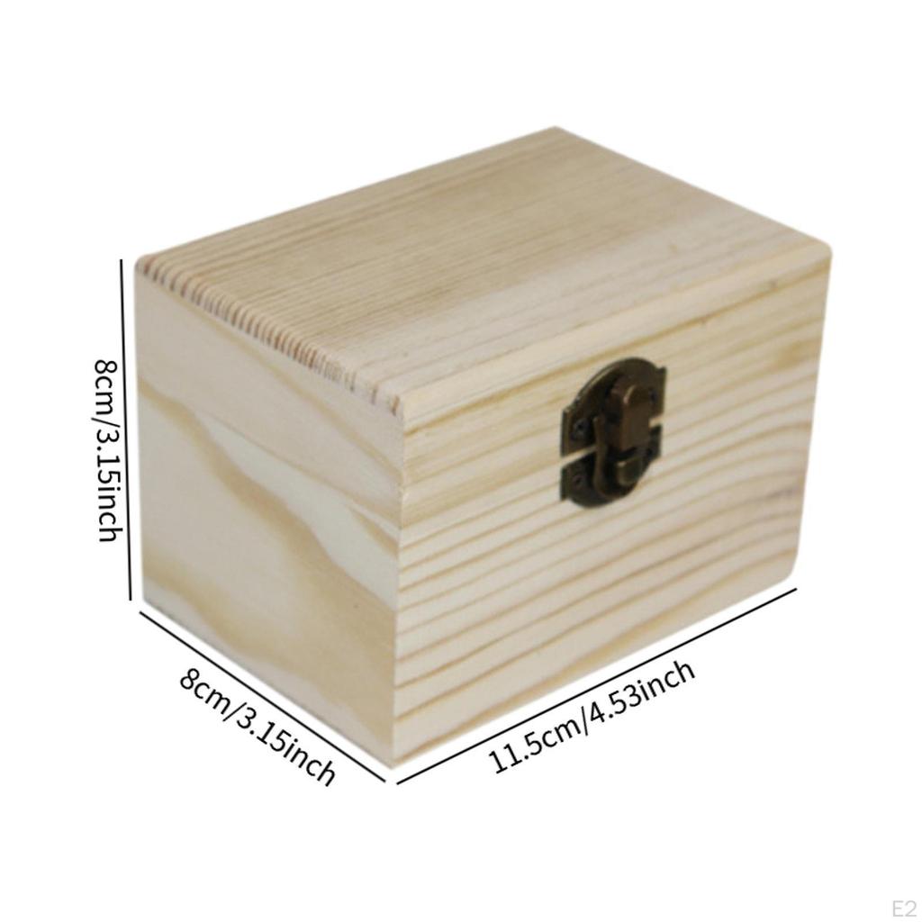Wood Essential Oil Storage Box Display Case Keepsake Holds 6 Bottle