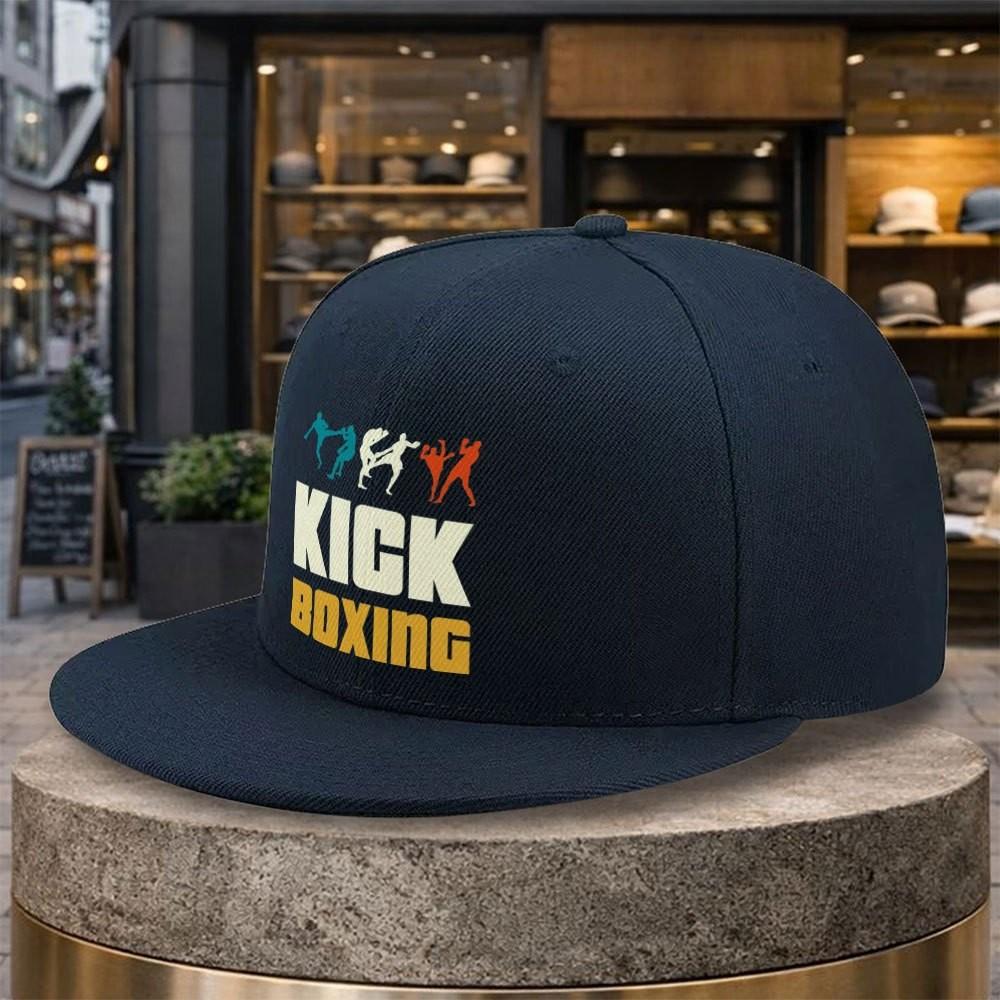 Kickboxen Grafik Flacher Schirm Baseballkappe Unisex Langlebig Verstellbar Streetstyle Outdoor Hut