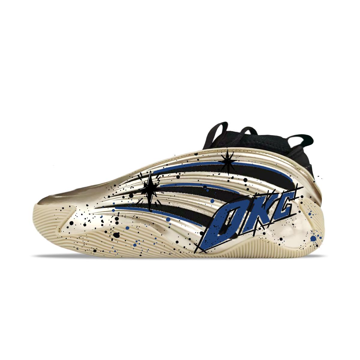 

Adidas Harden Vol.9 Cyber Metallic Cushioning Abrasion Resistant Cushioning, Wear Resistant Low top Basketball Shoes JR2506(Team40-okc) 42