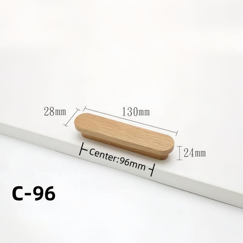 1 Stück Walnuss Holz Möbelgriffe Schubladenknöpfe Küchenschrankknöpfe Lange Schränke und Schubladen für Griffe Kleiderschrankgriffe