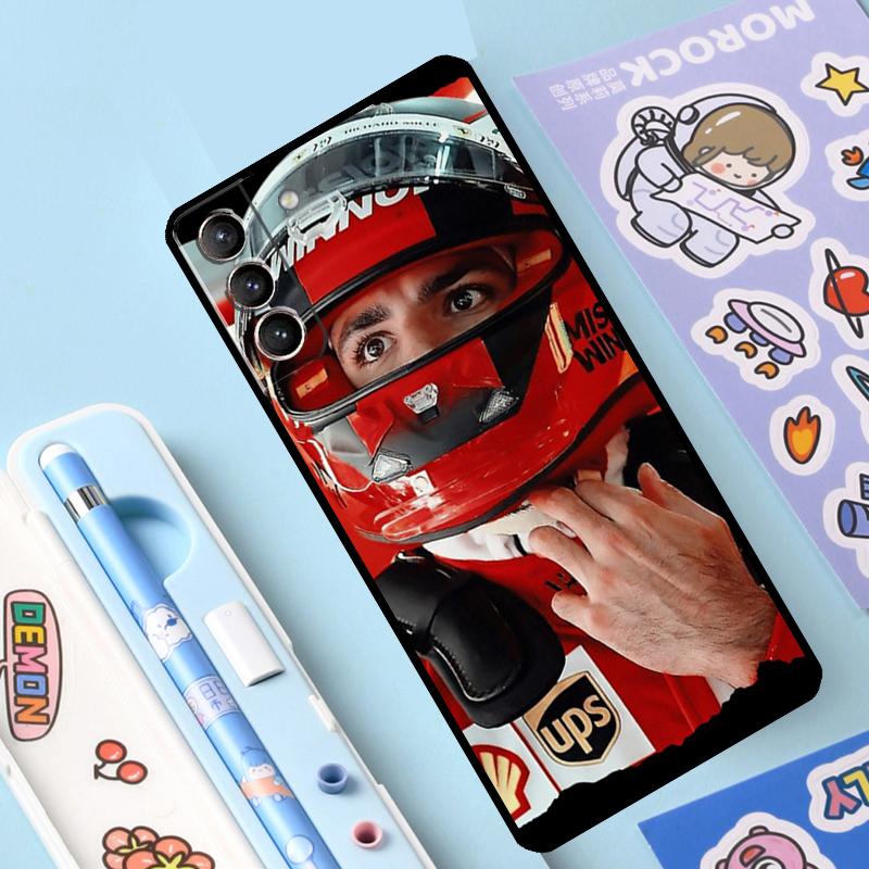Carlos Sainz F1 Cover For Samsung Galaxy S23 S21 FE S20 FE S22 Plus Note 20 Ultra Note 10 S8 S9 S10 Plus Case