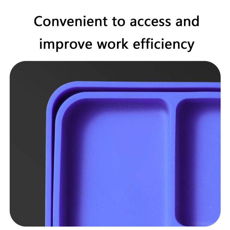 Easy to Clean Silicone Tool Tray Holder Flexible Organizers For Efficient Installation And Repair In Various Environment