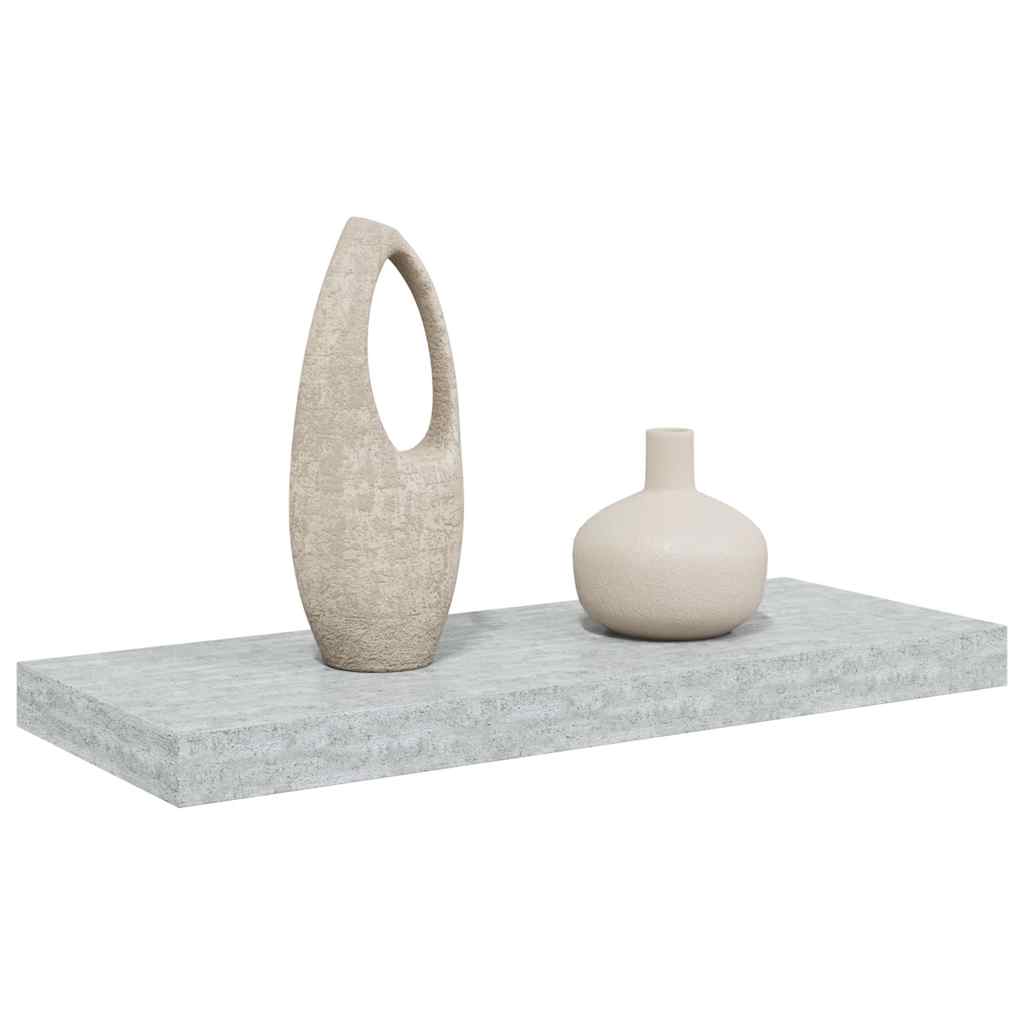 Vidaxl Półka Ścienna, Szarość Betonu, 60X23,5X3,8 Cm, Mdf