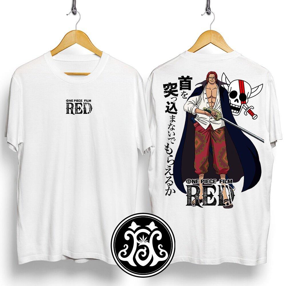 

One Piece Anime ONE PIECE FILM RED Shanks Printed Tshirt Unisexs and Womens Tshirt Unisexs Top Sports Tshirt 2026 Summer New Tee S