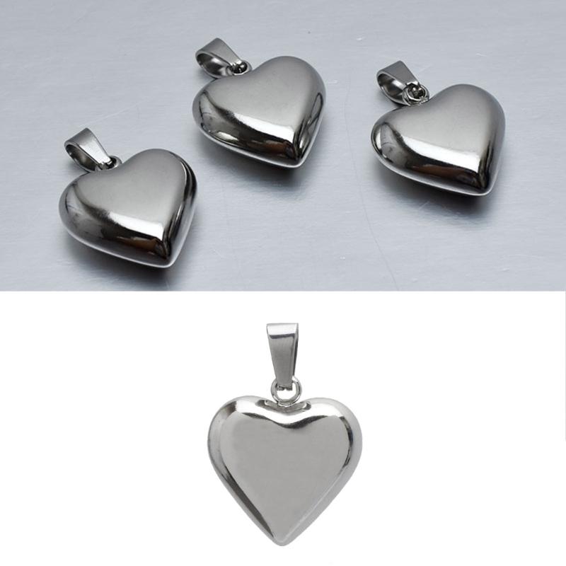 Metal Love Heart Pendants DIY Necklace Bracelet Earrings Setting Pendant for Jewelry Making Findings Vanlentines Gift
