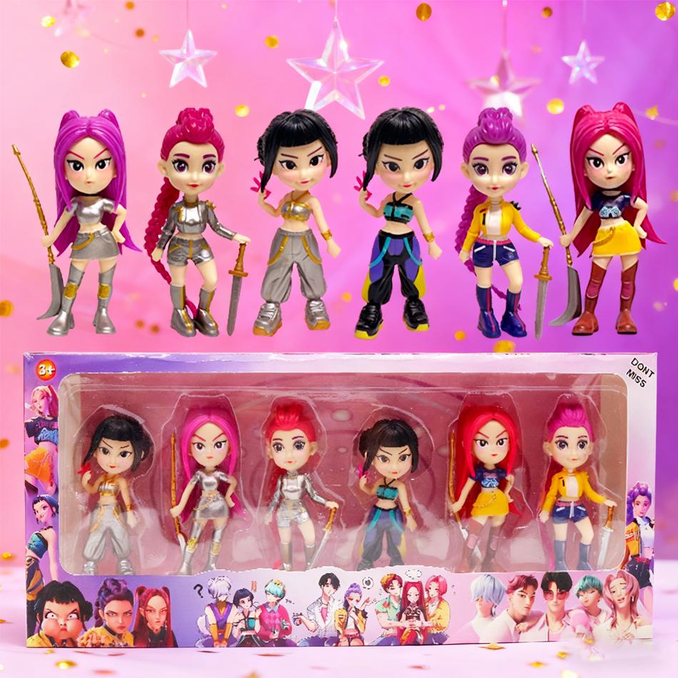 Anime Figure K*pop Pvc Model Figurine Collection Statue Desk Decoration Dolls Children Toys Halloween Gifts