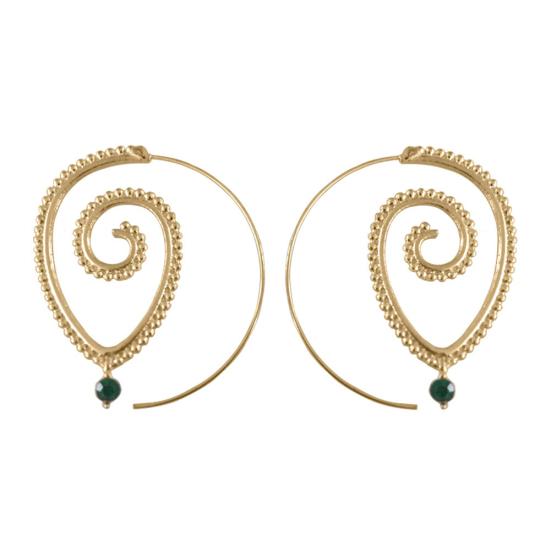 

Женские серьги-крючки со стразами и каплями воды, спиральные висячие серьги, массивные ювелирные изделия золотистый