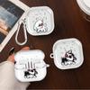 Cartoon Lines Messy Puppy Clear Earphone Cases Cover With Hook Case For Samsung Galaxy Buds 2 2Pro Live 4 Pro 4Pro 3 FE 3Pro