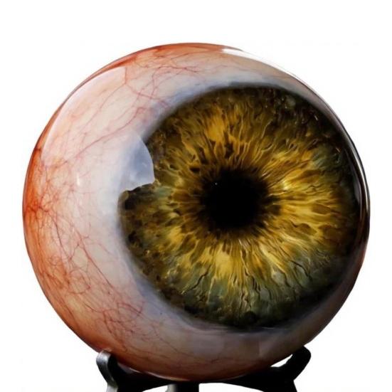 Realistisch Gotisch Oogbol Ornament Levensgetrouw Horror 3D Oog Beeldje Eng Donkere Fantasie Stijl Bureau Decoratie voor Halloween Huisdecoratie