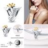 Crown Gold 100% 925 Silver 26 Letters Beads Fit 925 Original Bracelet DIY Jewelry Making Women Gift