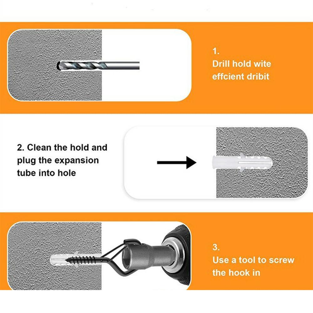 10 PCS Square Snap Safety Hooks Diamond Shaped Hangers Sturdy Anti-Drop Q-Type Hooks