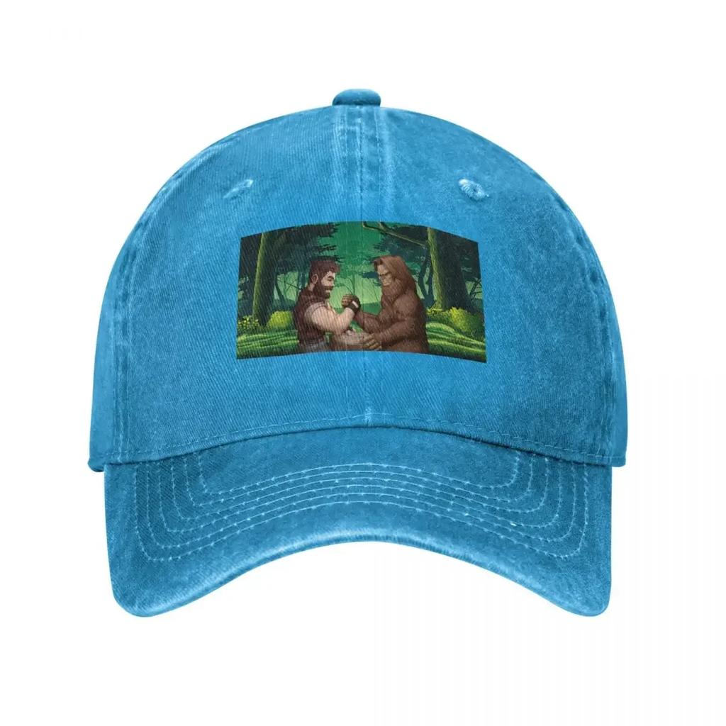 Bigfoot Vs Lumberjack Baseball Cap Derby Hat Western Hat Cosplay Anime Baseball Unisex Womens