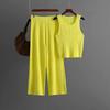 Western Style New Knitted Sling Vest Top Trousers Set Knited Top and Shorts Set