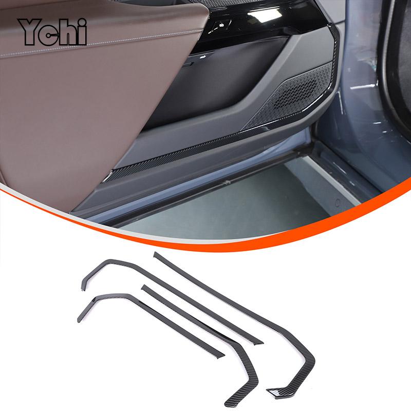 ABS Carbon Fiber For BMW 7 I7 Series G70 2025-2025 Car Shift Panel Rear Air Vent Frame Glass Lifting Frame Trim Car Accessories