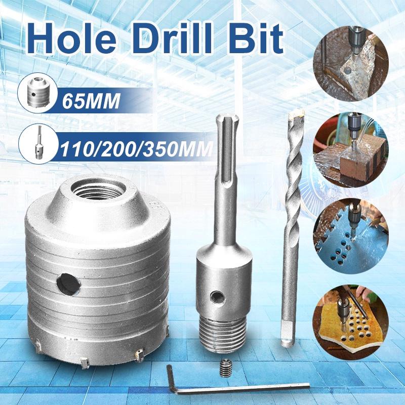 

Хвостовик Прочное сверло 65 мм Кольцевая пила для стен 1 стержень для бетона цемента камня 10/200/350 мм Новый 200mm