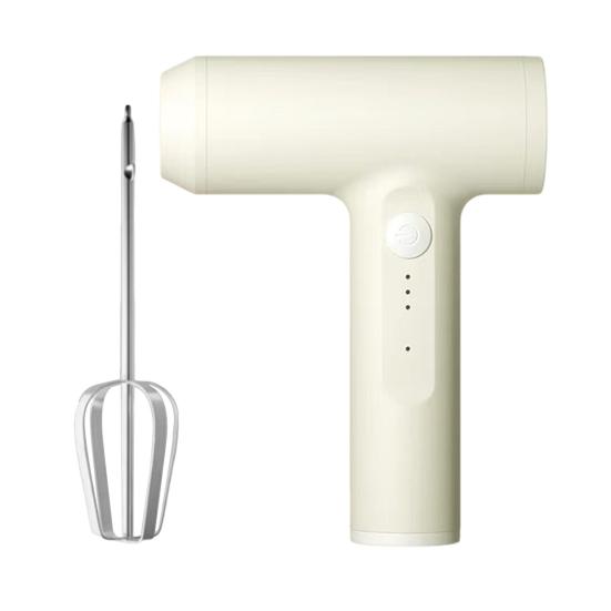 Ręczny Elektryczny Mikser do Jajek Bezprzewodowy Przenośny Dwugłowicowy Mieszadło 3 Prędkości Wielokątna Trzepaczka do Śmietany