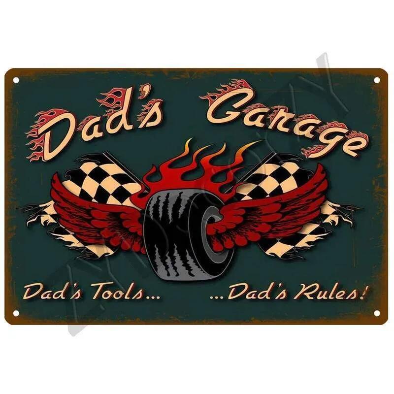 Garage House Plaque Metal Poster Tin Sign Plate Posters Vintage Retro Aesthetic Room Decor Wall Art Decoration 26T0104 26T0104