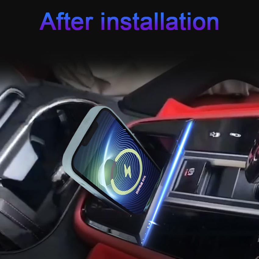 Car QI Wireless Charger 15w Fast Charging Plate Phone Holder Wireless Phone Charger For Porsche Cayenne 2018 2019 2020 2021 2025