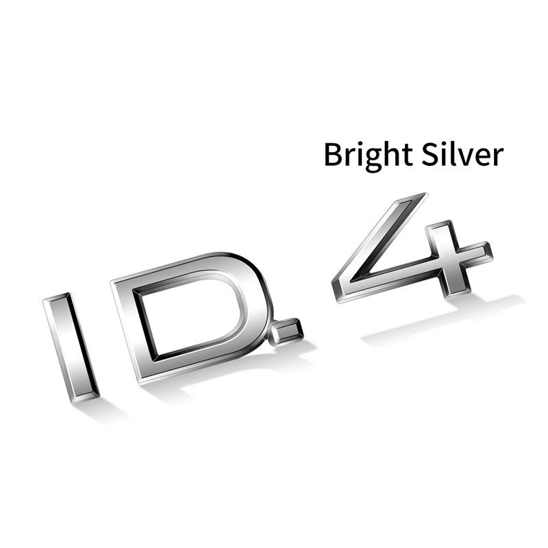 Für ID.3 ID.4 ID.5 ID.6 Schriftzug Emblem ID Serie GTX ID.4X Crozz ID.6X EV Auto Metallabzeichen Logo Karosserie Aufkleber Heckaufkleber