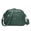 Women's Crossbody Bag Water-Resistant Solid Color Square Shoulder Bag  Three Layer Zipper Closure Phone Purse Pouch for Women