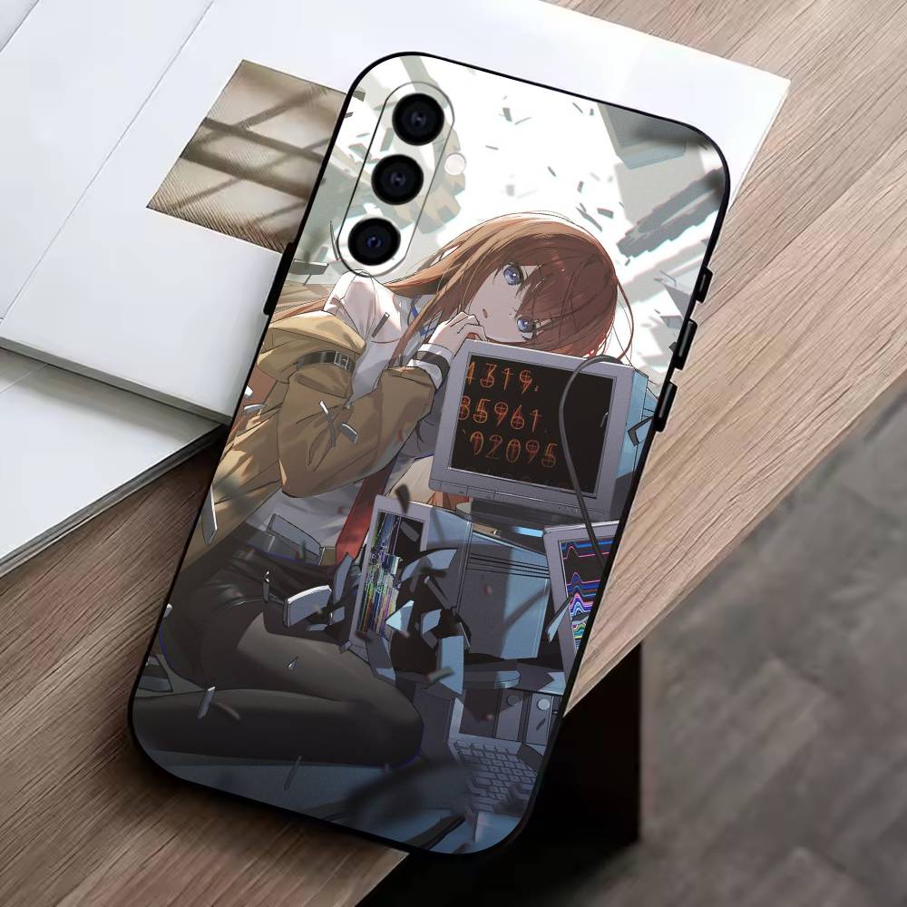 

S-Steins-Lab Member 004 Phone Case For Samsung Galaxy A73,A72,A71,A70,A53,A52,A51,Others Soft Black Cover Samsung a72