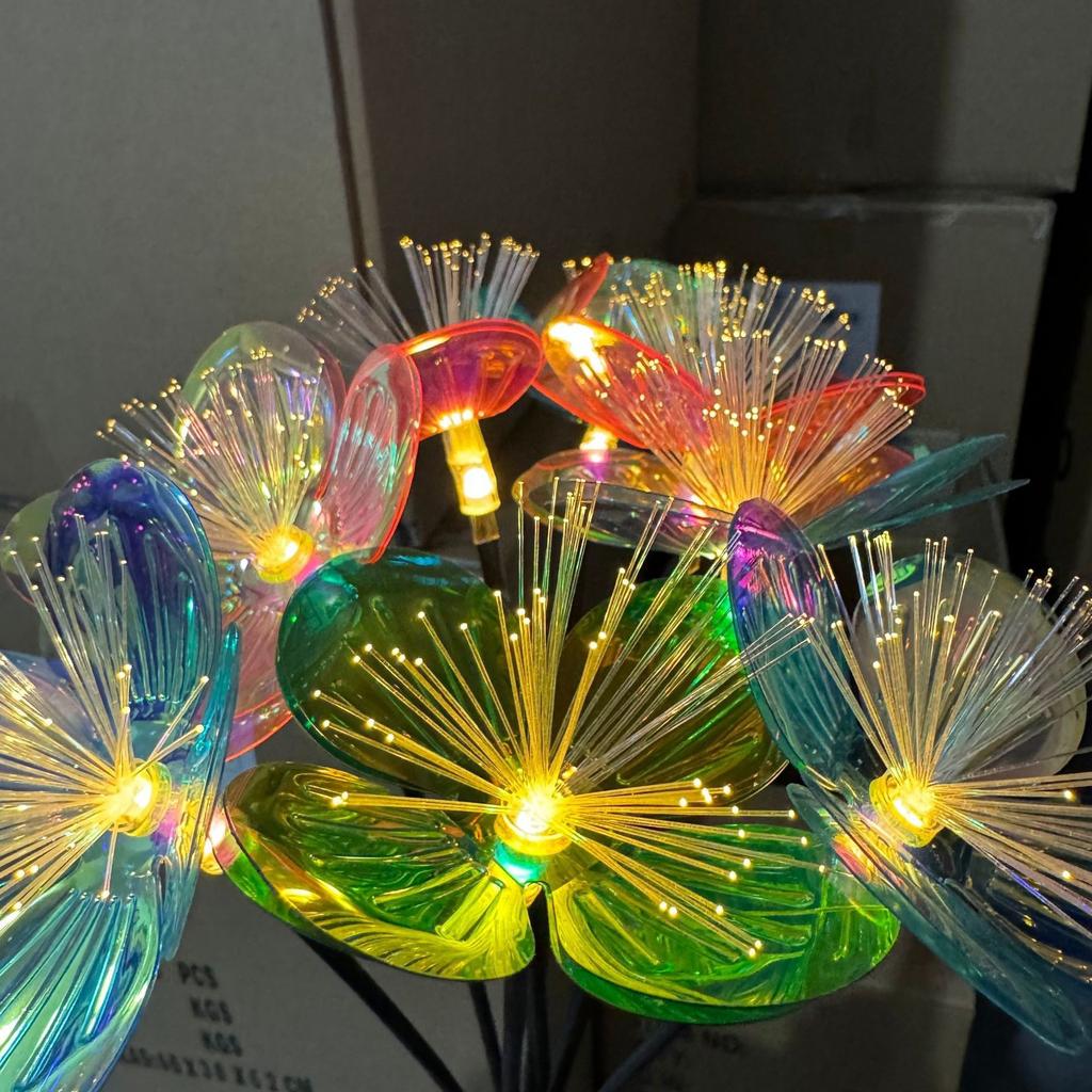 Butterfly/Flower Solar Lights Outdoor Decor Smart Sensor with Auto Brightness, Garden Path Patio Lighting, Perfect Holiday Gift