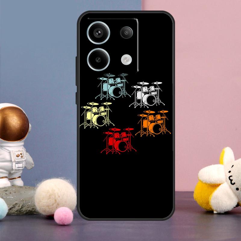 Drum Drummer Music DJ Case For Xiaomi Redmi Note 15 Pro Plus 10 11 12 13 14 Pro Redmi 15 15C 14C 10C 12C 13C Cover