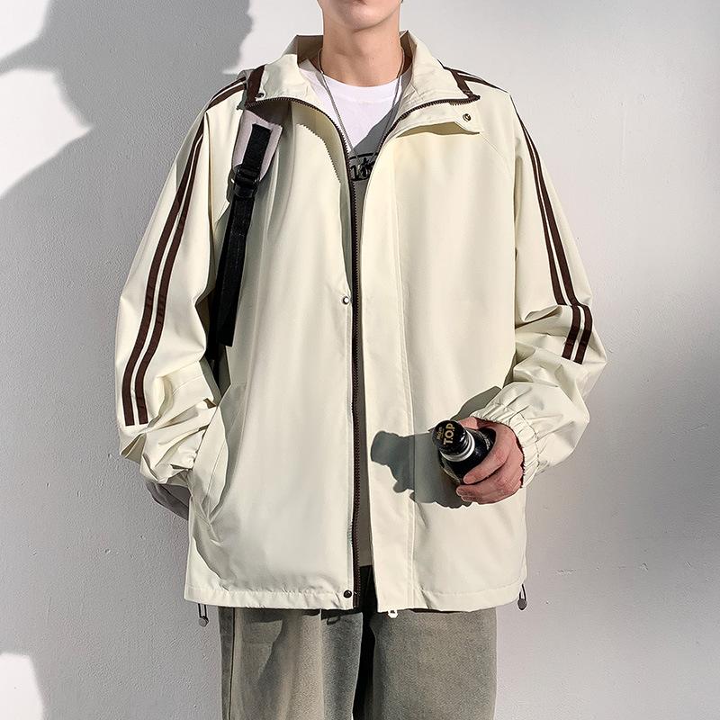 

Осенне-зимняя куртка мужская свободного кроя со стойкой воротником, уличный повседневный кардиган, куртка для подростков 3XL хаки