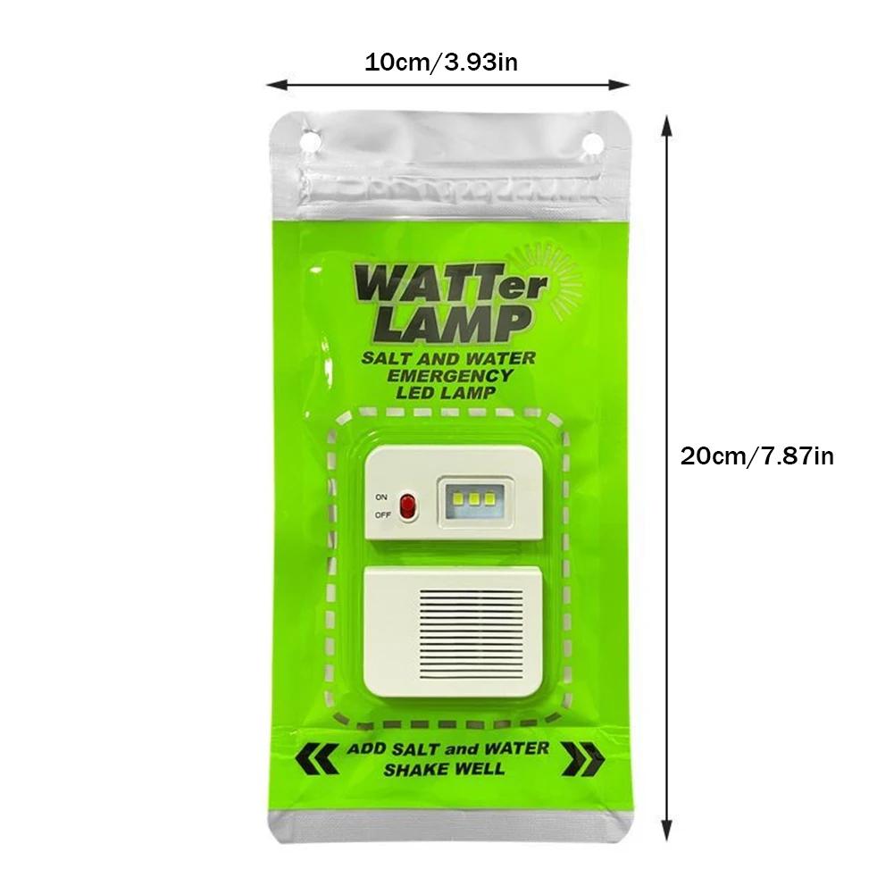 LED Salt Water Emergency Lamp Waterproof Portable Camping Emergency Lamp Travel Supplies for Night Fishing Equipment