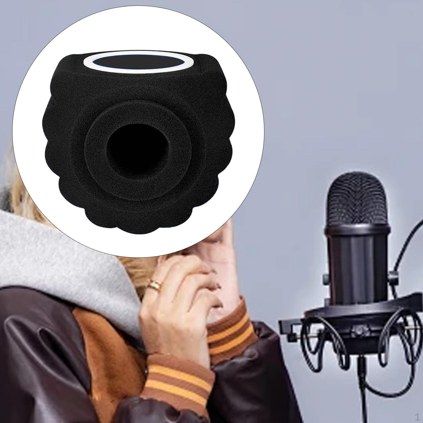 

Ветрозащита Легкий Микрофон с Шумоподавлением Звукоизоляционный Чехол для Домашних Студий black filter