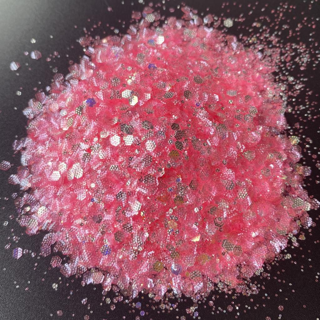 1kg Bag Glitter Chunky Iridescent Holographic Glitter Bulk for Snow Globe Cup DIY Gift Craft Glitter
