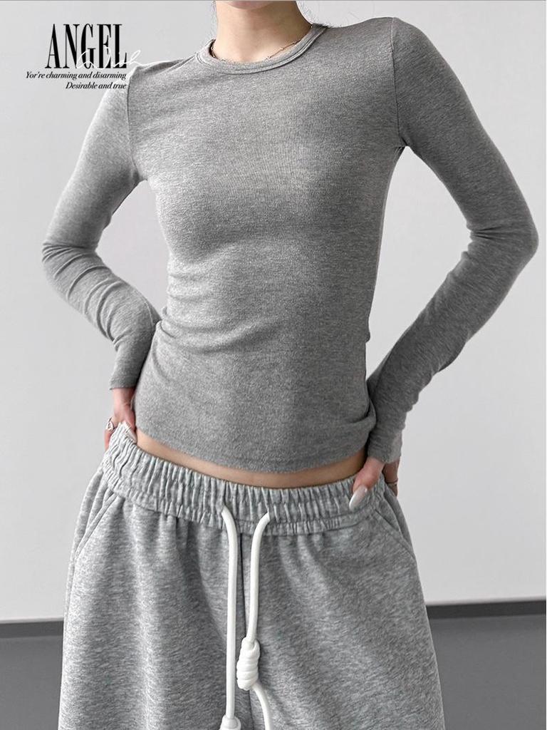 2025 Herbst Damen Retro Schlankmachendes Langarm-T-Shirt