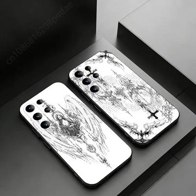 Gotisches Kreuz Handyhülle für Samsung Galaxy S24,25,26,23 22,21,S20 Plus Ultra FE weiche Hüllen