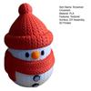 3D Printed Snowman Ornament DIY Assembly Mini Textured Snowman Figurine Tabletop Snowman Decoration for Home Office Desk Christmas