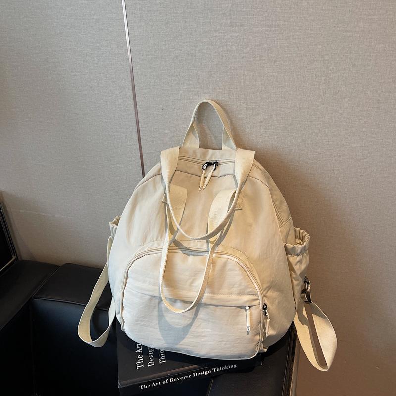 

Сумка большой вместимости Женский рюкзак Тканевая сумка Сумка через плечо Рюкзак для отдыха и путешествий большой вместимости покинуть белый