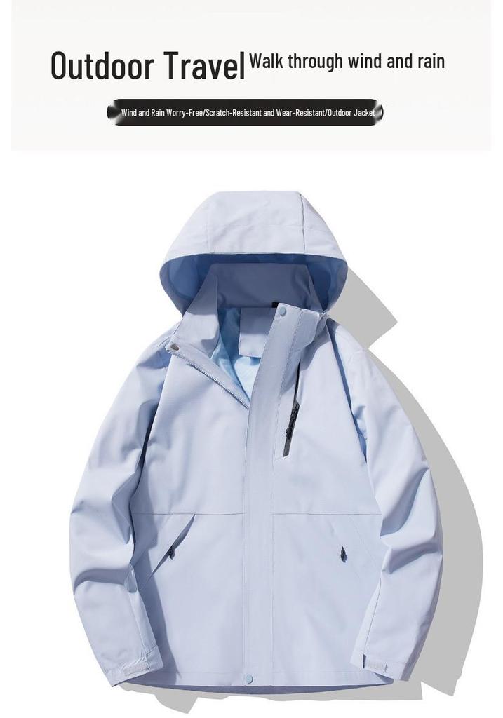 Herren- und Paarkombi 25 Jahre Frühling/Herbst Outdoor-Sport Winddicht Wasserdicht Atmungsaktiv Bergsteigerjacke
