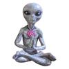 UV Protected Alien Garden Ornament Statue Hand-Painted Funny Rude Alien Sculpture Home Decor Yard Ornament