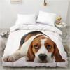 Animal Lie Down Dog Pet Bedding Set Duvet Cover Single Twin King Size Quilt Cover Home Textile Comforter