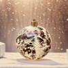 2025 Cross Border New Ink Style Christmas Ball, Sparkling Powder and Hand Drawn Christmas Ball Decoration Window Pendant