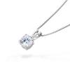 Gift from New York 1.25ct Platinum-Plated Solitaire Necklace for Women, 925 Sterling Silver, Hypoallergenic, Gift for Women