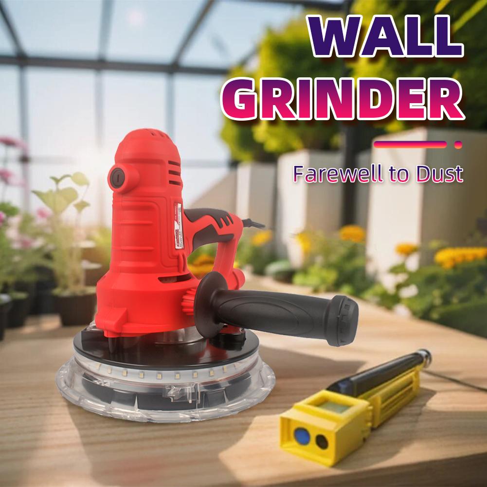 Tungfull Handheld Electric Drywall Sander Dust Absorb Wall Grinder LED Lighting Sanding Machine For Gypsum Board Putty Wall