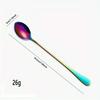 Stainless Steel 1010 Ice Scoop & Long Handle Spoon for Coffee, Dessert & Ice Cream