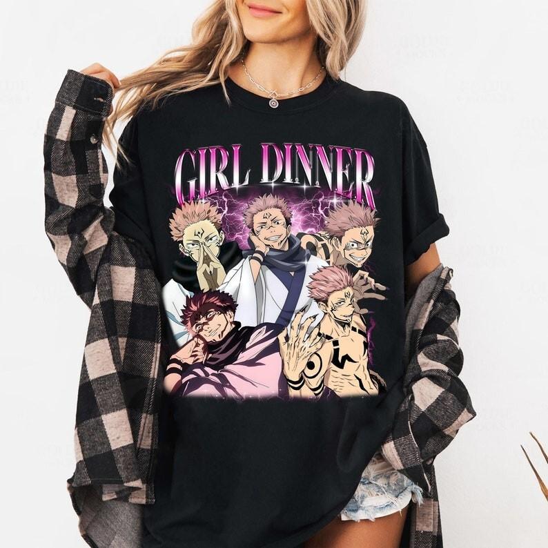 Ryomen Sukuna Shirt Jujutsu Kaisen Shirt Anime Shirt Sukuna Shirt Girl Dinne Unisex T-Shirt L