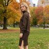 Women's 2 Piece Skirt Set High Neck Batwing Sleeve Sweater Bodycon Split Skirt Set Casual Fall Winter Knit Outfits