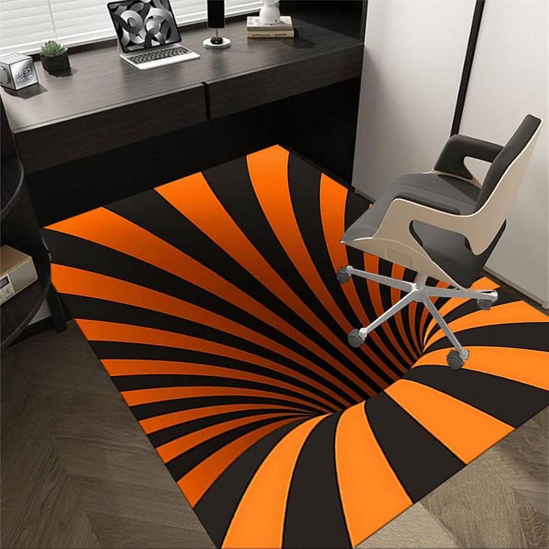 1PC Stripes Circle Extra Large Non Slip Floor carpet, Office, family, Studio   Large Area Rug Indoor Rugs, Bold Statement Piece