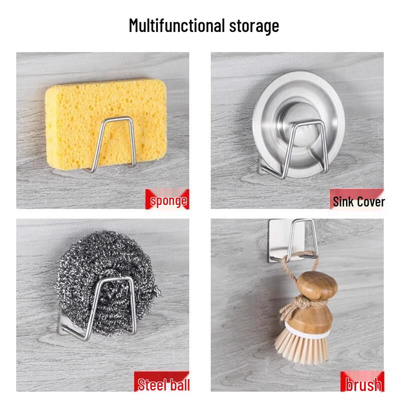 Punch-Free Kitchen Sponge & Pot Lid Holder