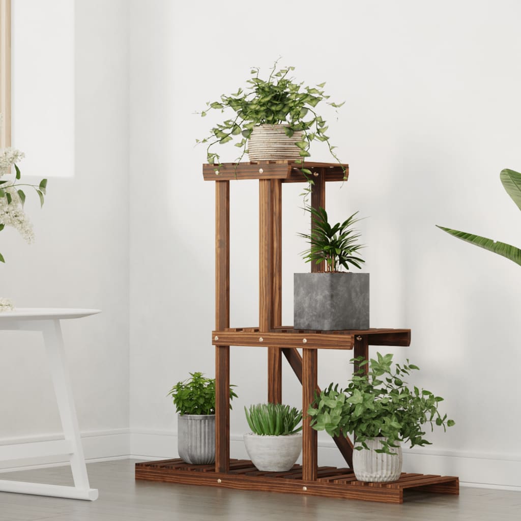 Flower Stand 81 x 25 x 75.5 cm Solid Pine Wood