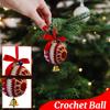Ručně háčkované vánoční koule na stromeček Vánoční háčkovaná koule