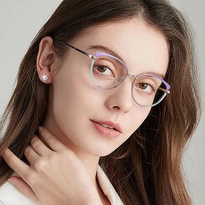 Gafas Cat Eye Reading Eyeglass Anti-Blue Light Blocking Glasses for Women Men Luxury Optical Spectacles Computer Goggles
